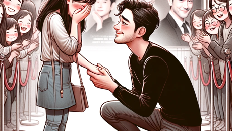 DALL·E 2024 02 01 20.58.10 A Heartwarming Scene Where An Actor And A Fan Share An Emotional Moment During A Meet & Greet. The Actor, With A Sincere Smile, Holds The Fan's Hands,